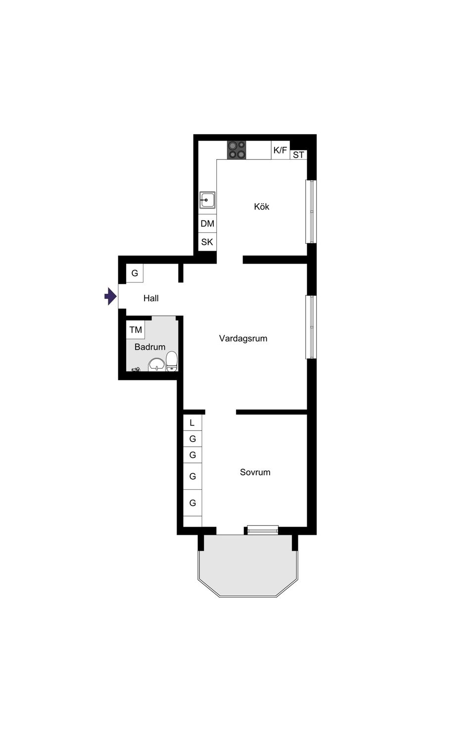 Bostadsrätt, Ängsbacken 5, Björknäs, Nacka