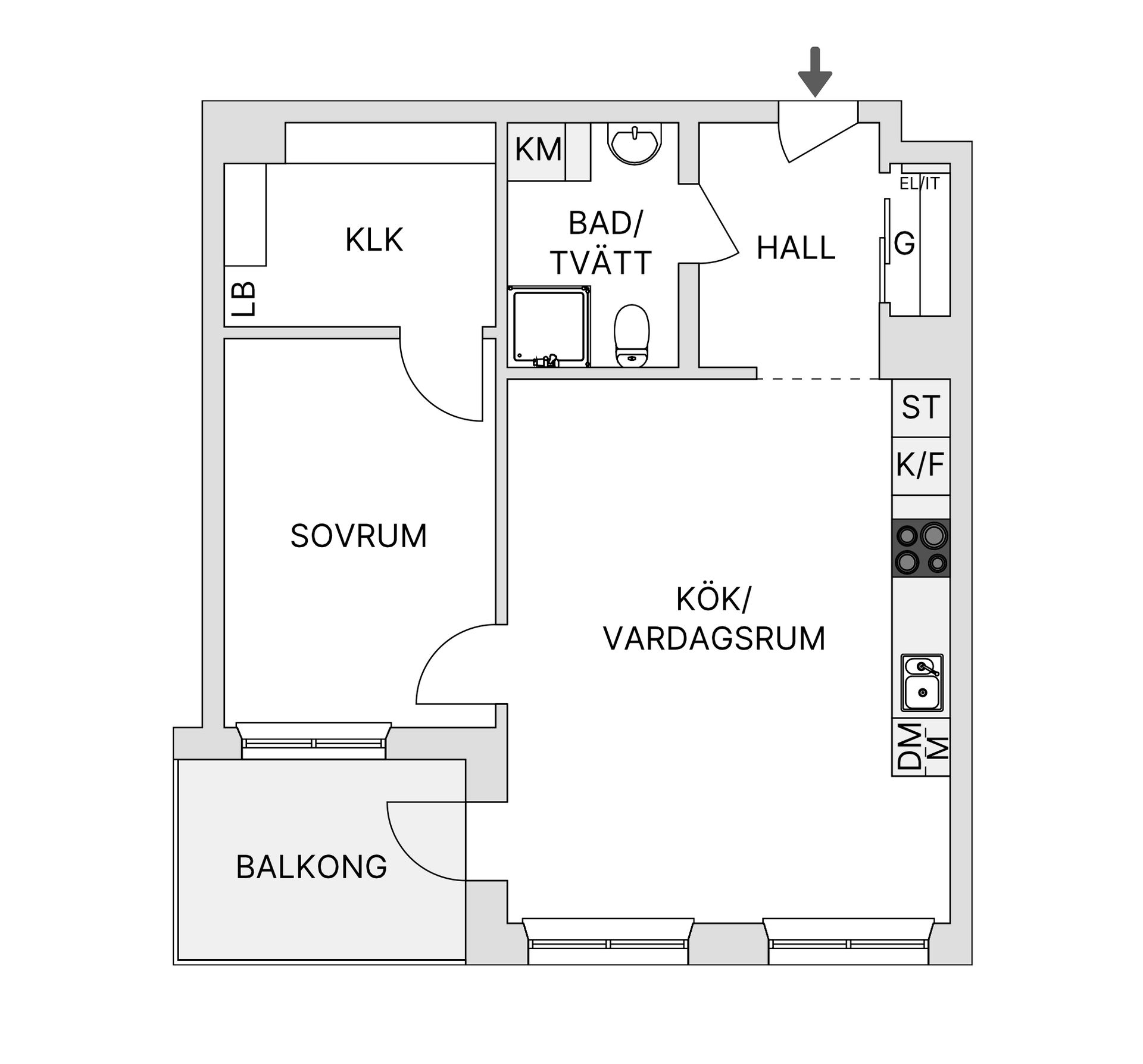Bostadsrätt, Packhusgatan 23B, Limhamns Sjöstad, Malmö