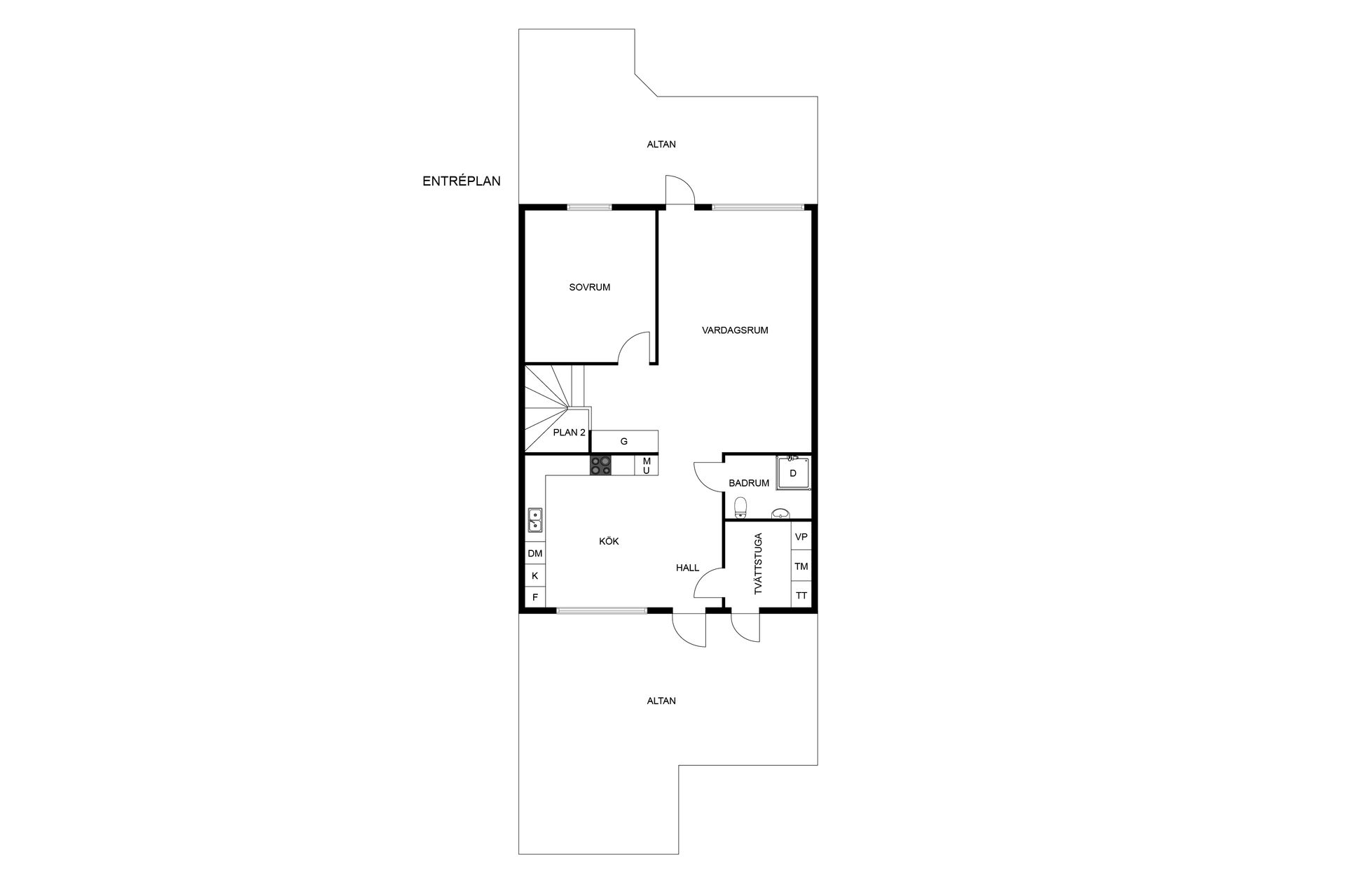 Radhus, Bistockvägen 35, Göta, Lilla Edet