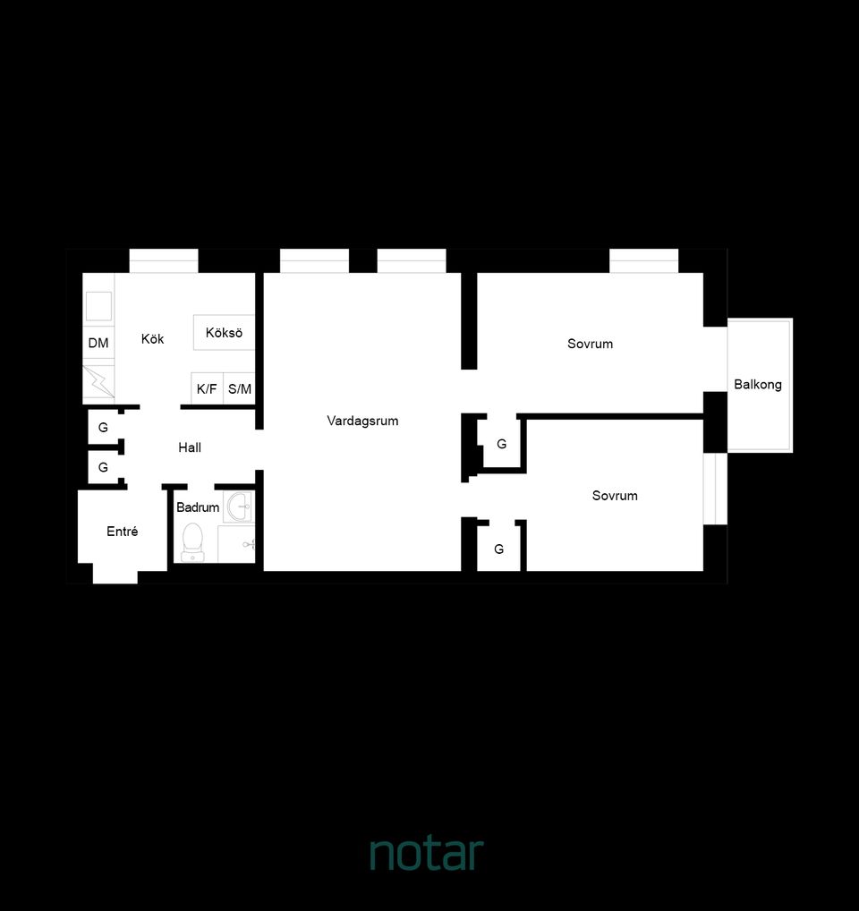 Bostadsrätt, Bellevuevägen 2C, Dammfri, Malmö