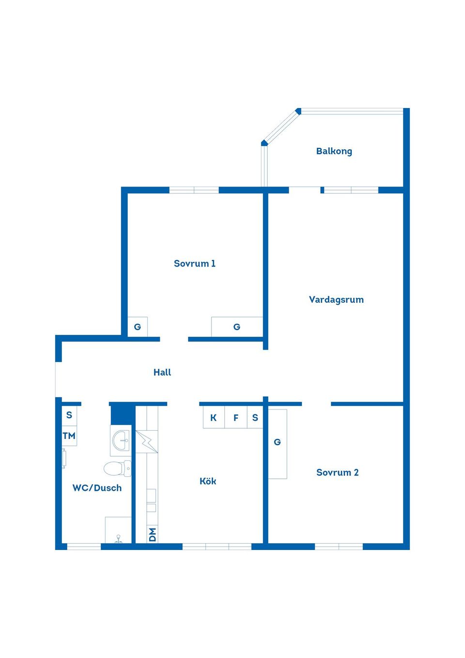 Bostadsrätt, Södra Kopparslagargatan 31, Södertull, Gävle