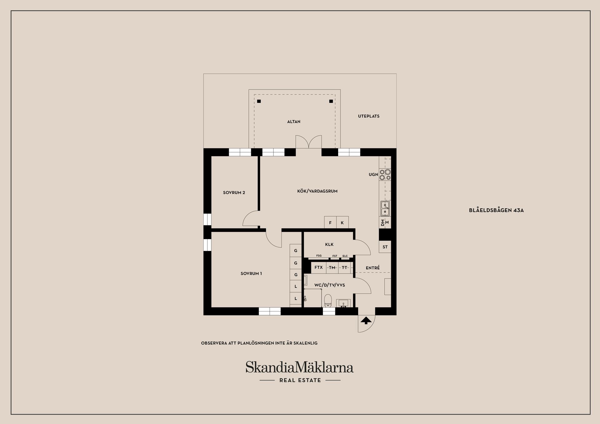 Bostadsrätt, Blåeldsbågen 43A, Sturefors, Linköping