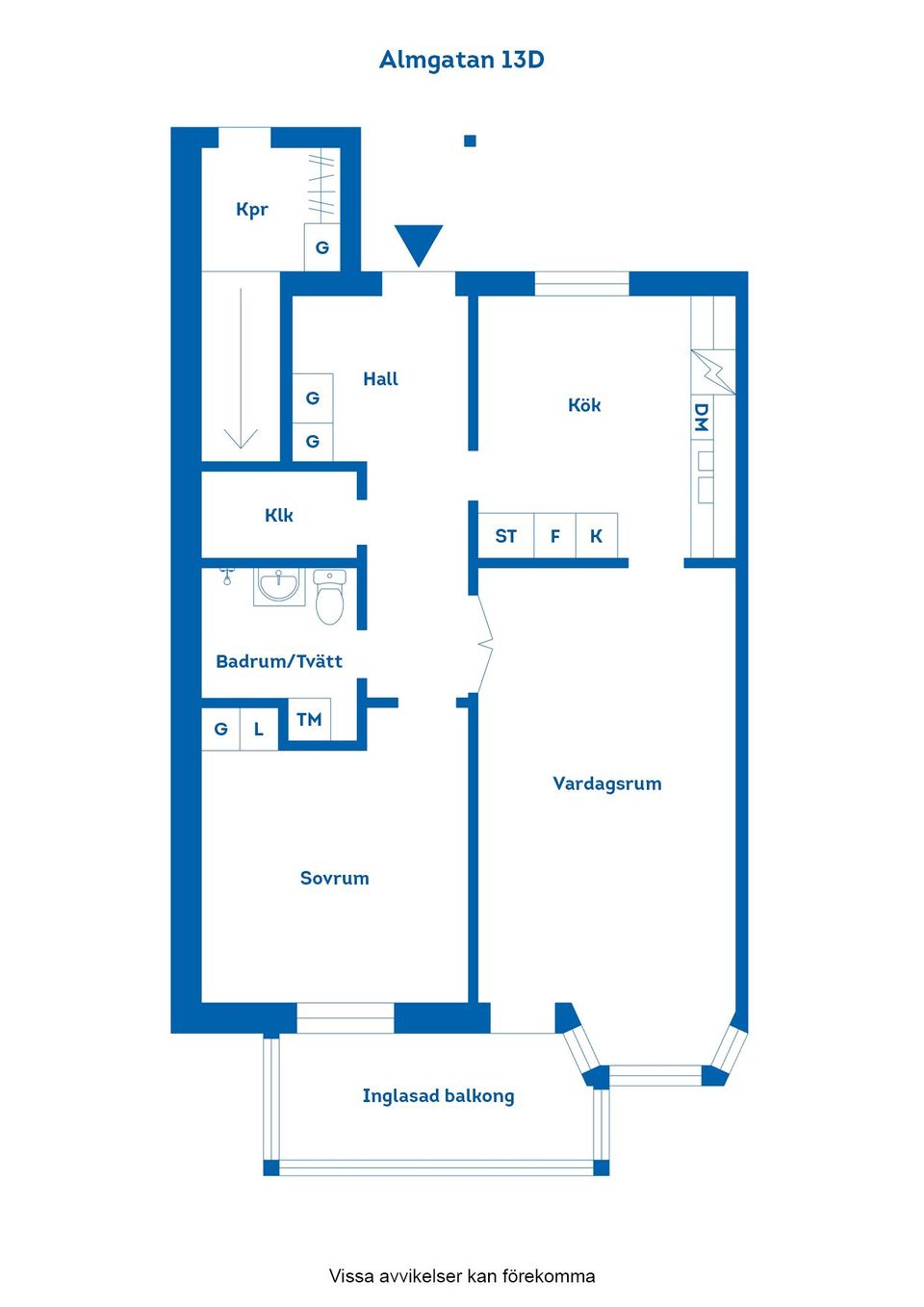 Bostadsrätt, Almgatan 13D, Kneippen, Norrköping