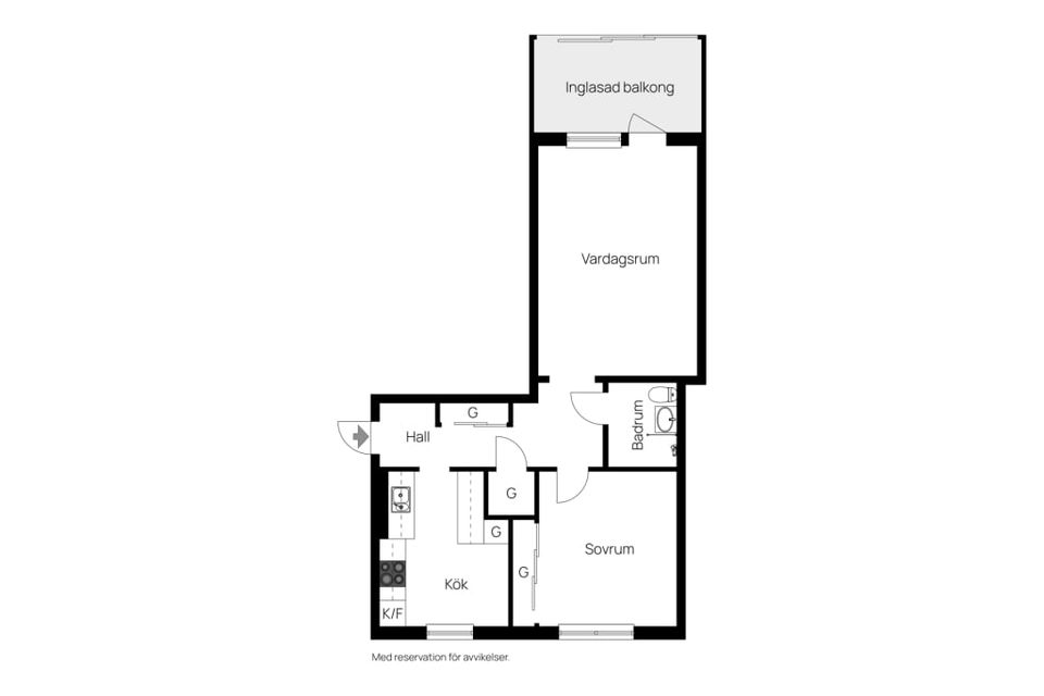 Bostadsrätt, Hantverksgatan 19D, Centralt, Oskarshamn