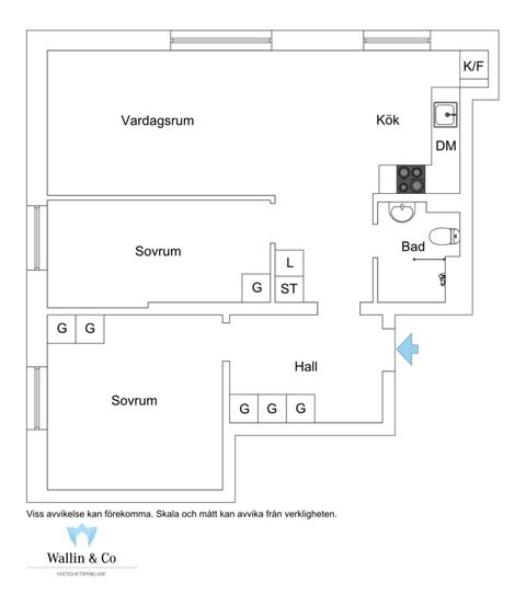 Bostadsrätt, Gammelgårdsvägen 23, 1 tr, Kungsholmen - Stora Essingen, Stockholm