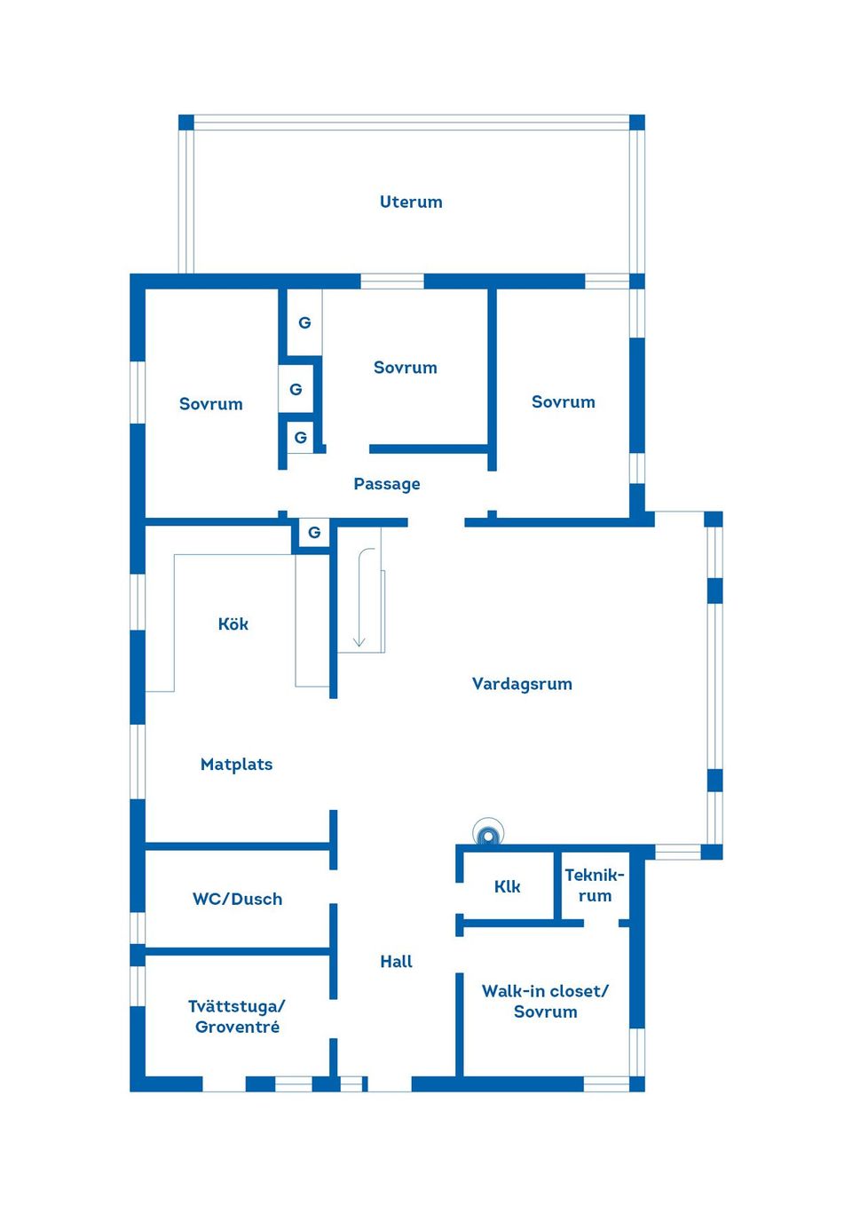 Villa, Övre Hattmursvägen 22, Hille, Gävle