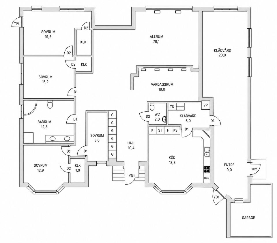 Villa, Övre Berghallavägen 14A, Trånghalla, Jönköping