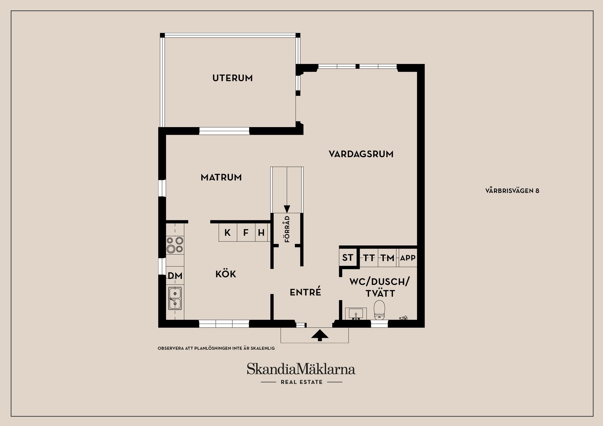 Radhus, Vårbrisvägen 8, Tallboda, Linköping