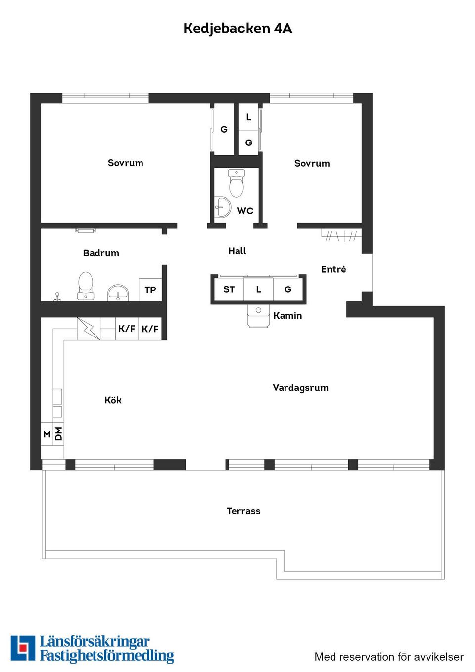 Bostadsrätt, Kedjebacken 4A, Gustavsberg, Värmdö