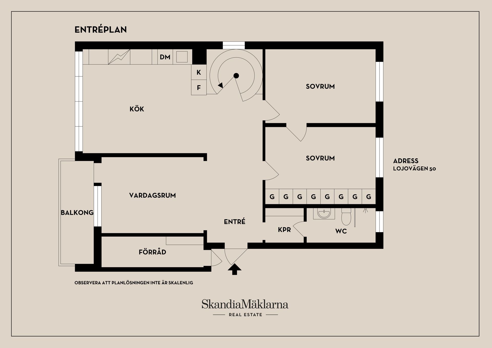 Bostadsrätt, Lojovägen 50, Lojohöjden, Lidingö