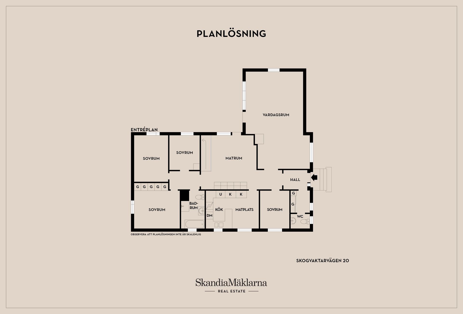Villa, Skogvaktarvägen 20, Odlaren, Eskilstuna