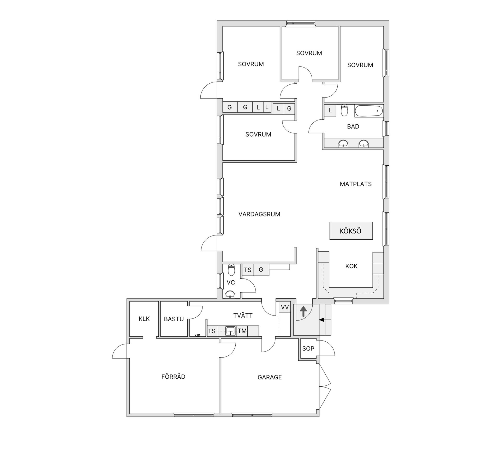 Villa, Bolidengatan 23, Skelleftehamn, Skellefteå