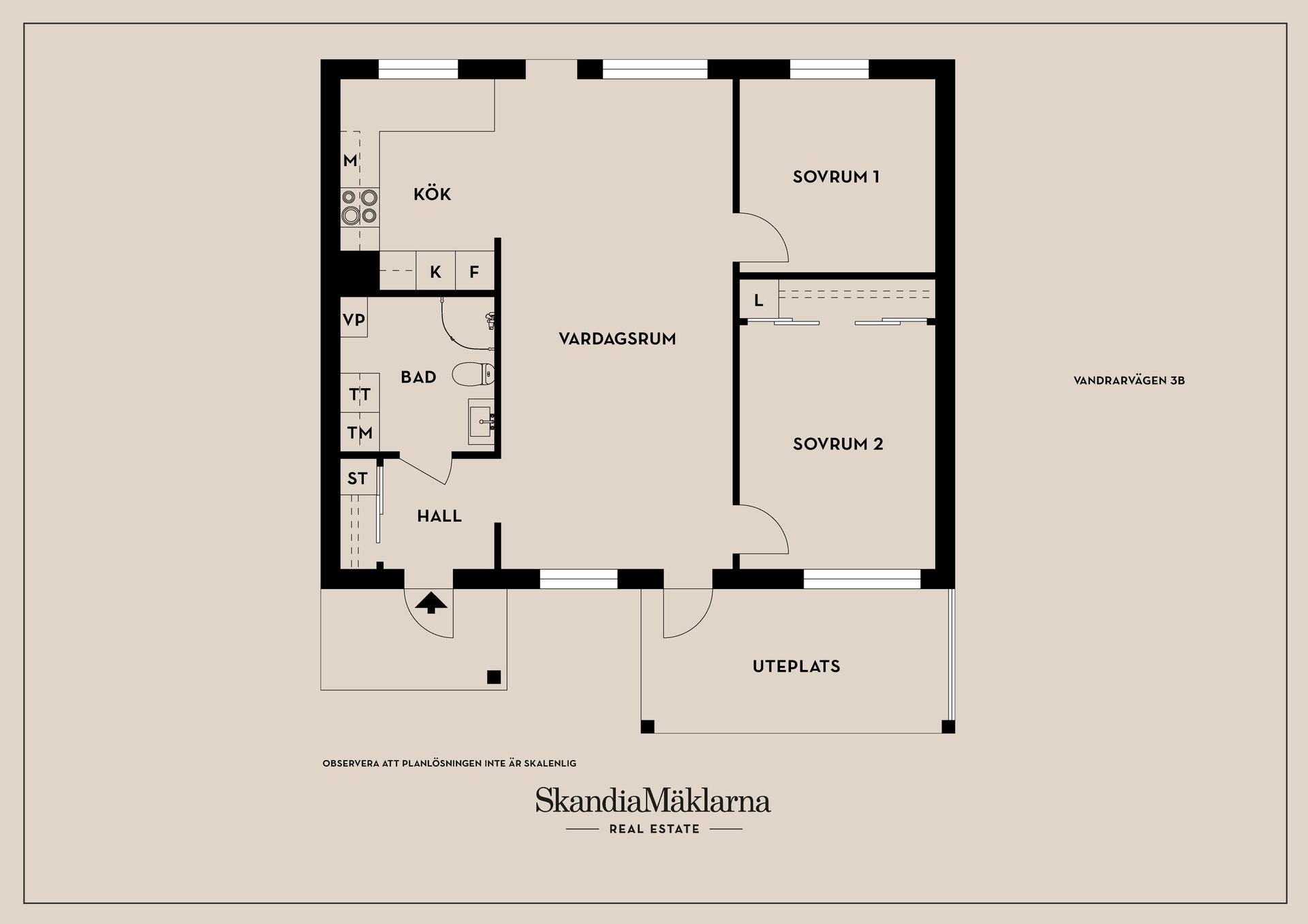 Bostadsrätt, Vandrarvägen 3B, Tullinge Riksten, Botkyrka