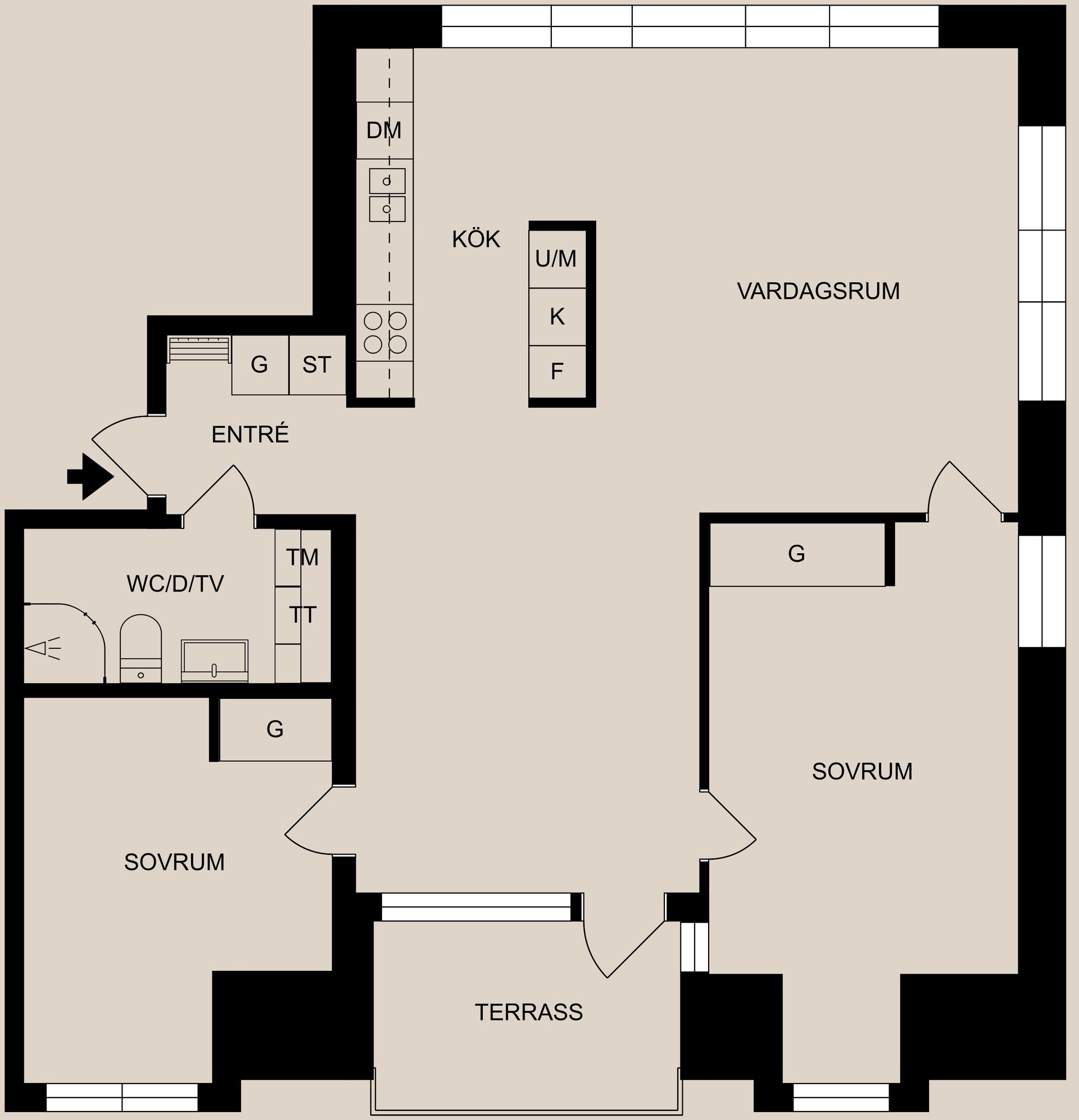 Bostadsrätt, Sveagatan 3, Centralt, resecentrum, Norrköping