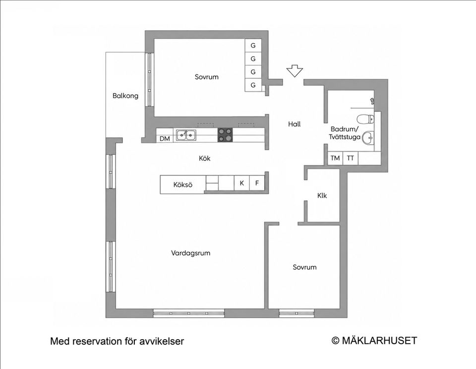 Bostadsrätt, Styresman Sanders Väg 8, våning 3/5, Beckomberga, Stockholm