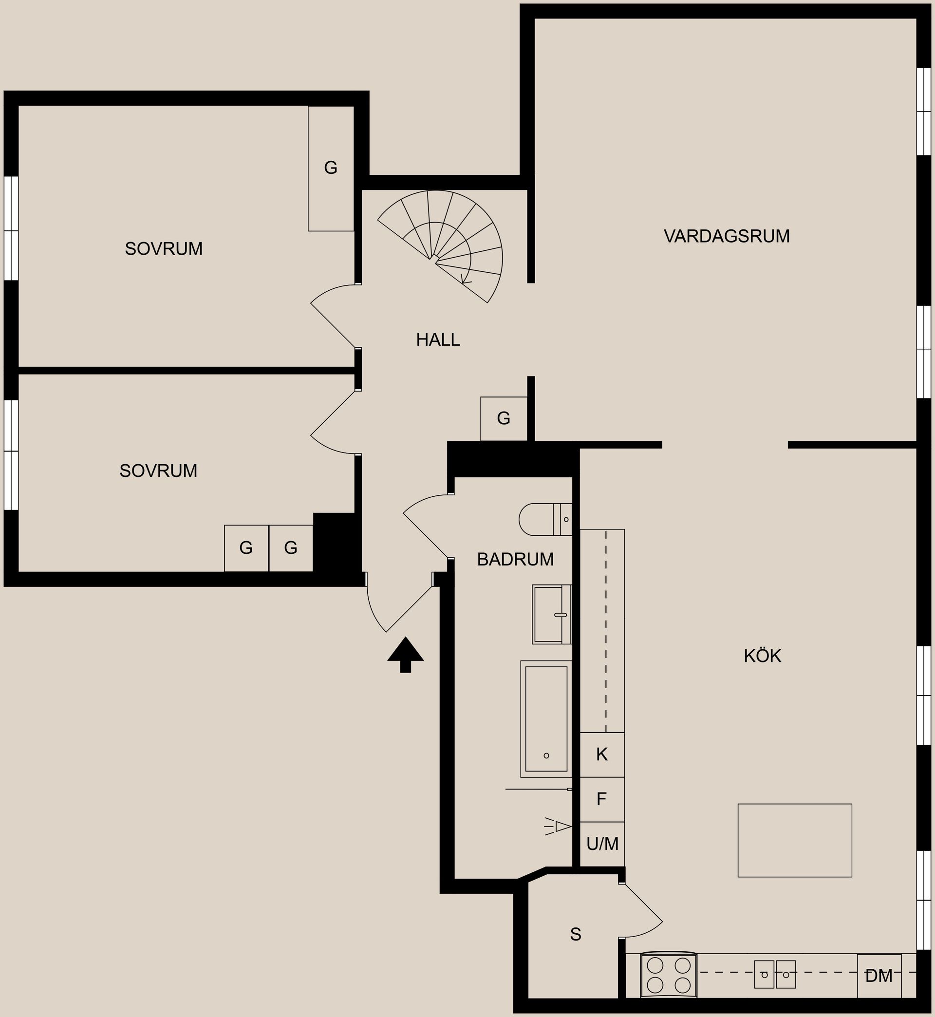 Bostadsrätt, Trozelligatan 13U4, Söder, Norrköping