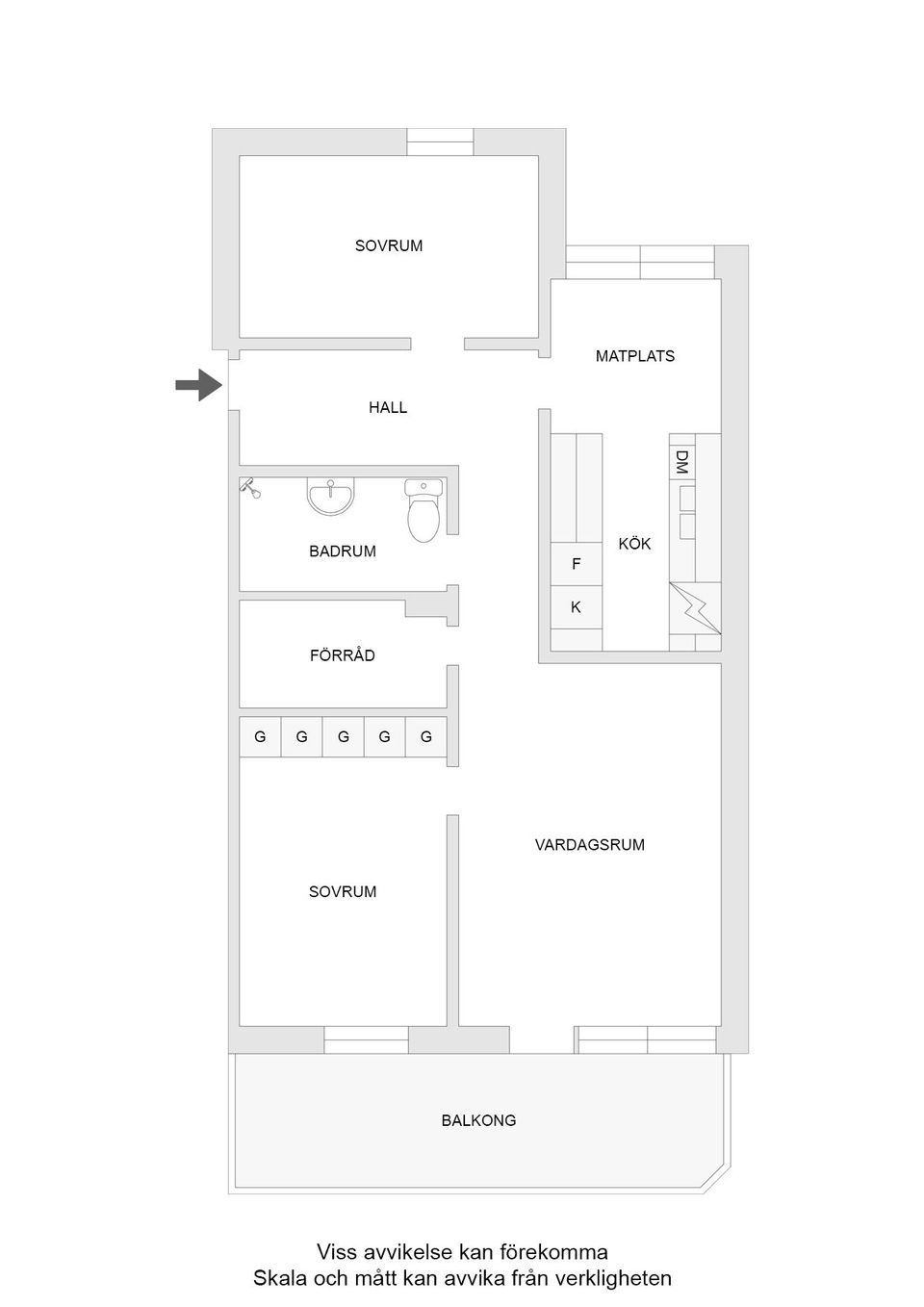 Bostadsrätt, Verkmästaregatan 7, Enköping