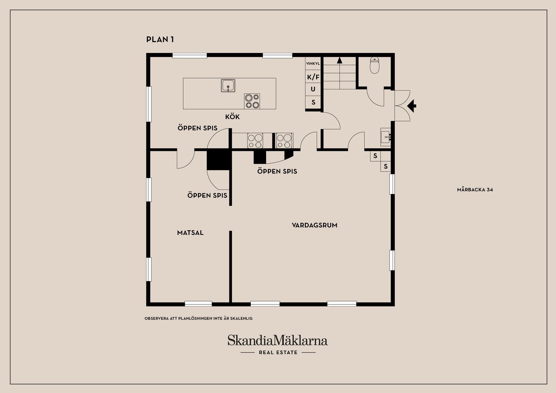 Villa, Gården där Ner, Mårbacka 34, Sunne