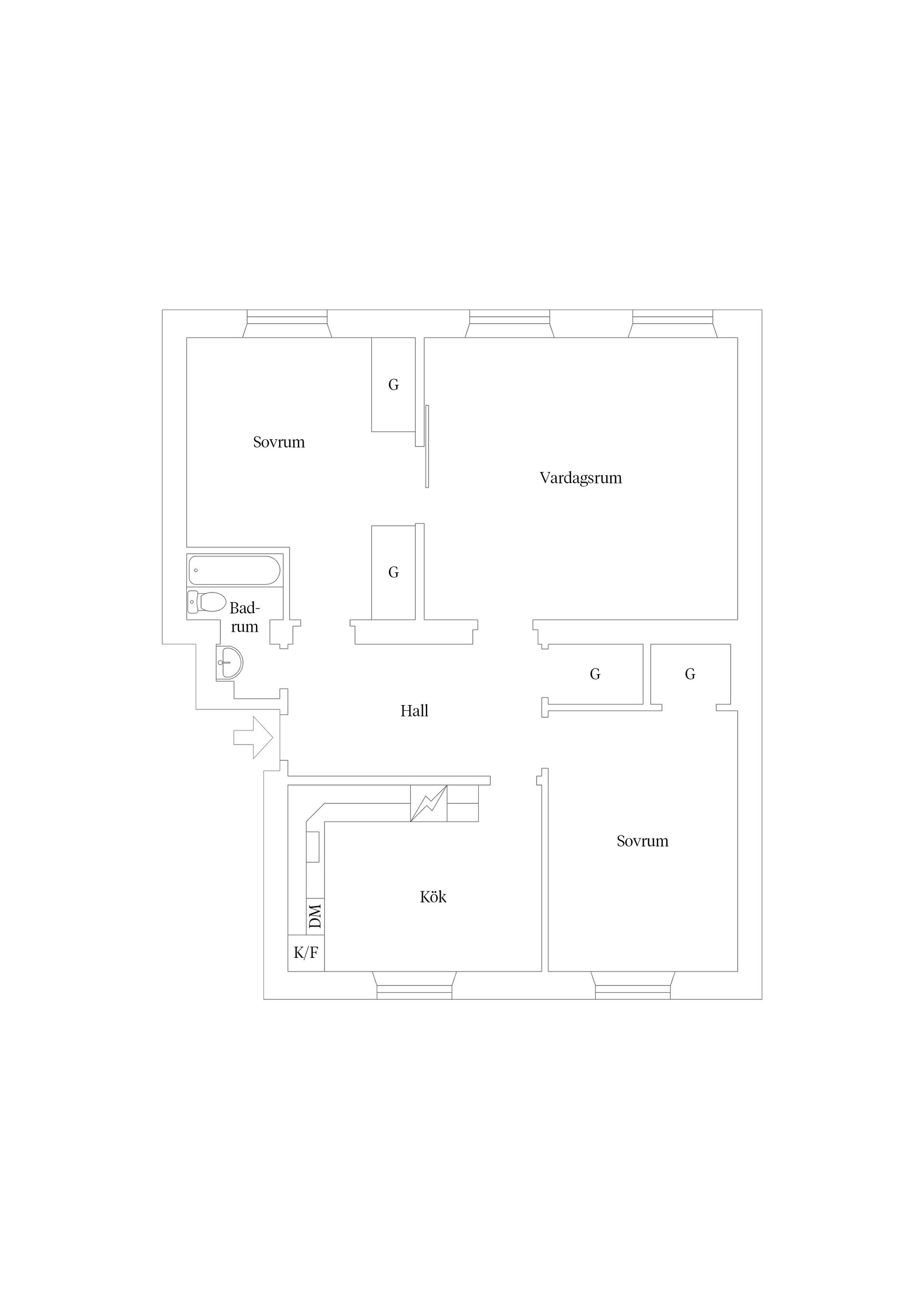 Bostadsrätt, Väderkvarnsgatan 29B, Fålhagen, Uppsala