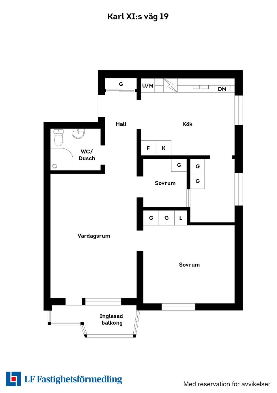 Bostadsrätt, Karl XI:s väg 19, Centrum, Halmstad
