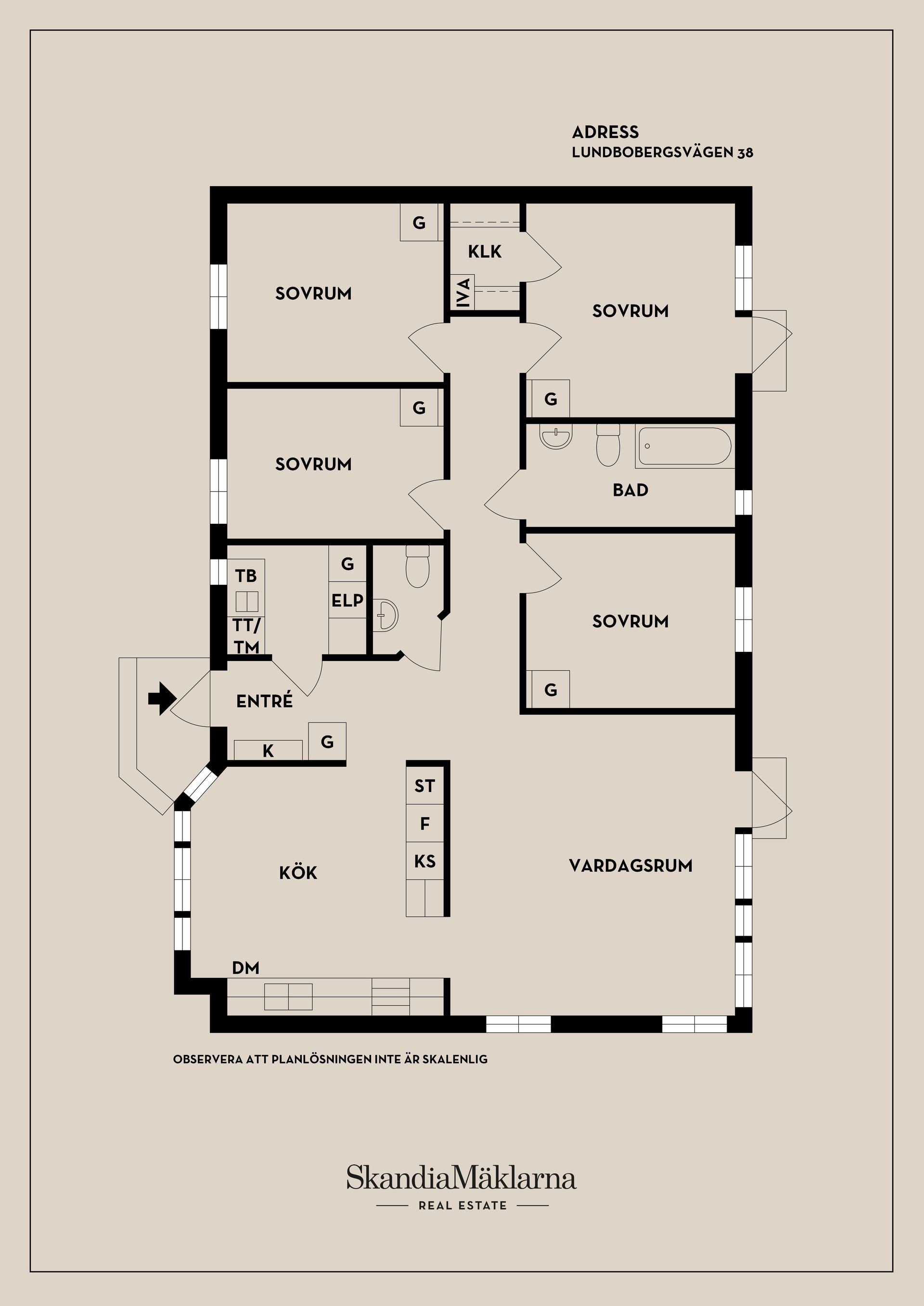 Villa, Lundbobergsvägen 38, Västerås