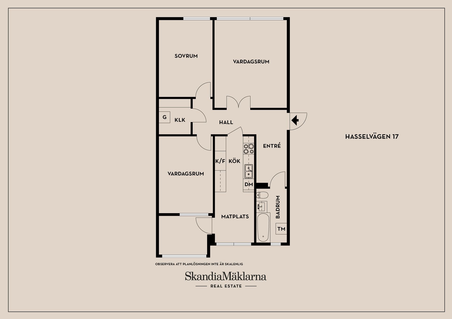 Bostadsrätt, Hasselvägen 17, Charlottesborg, Kristianstad