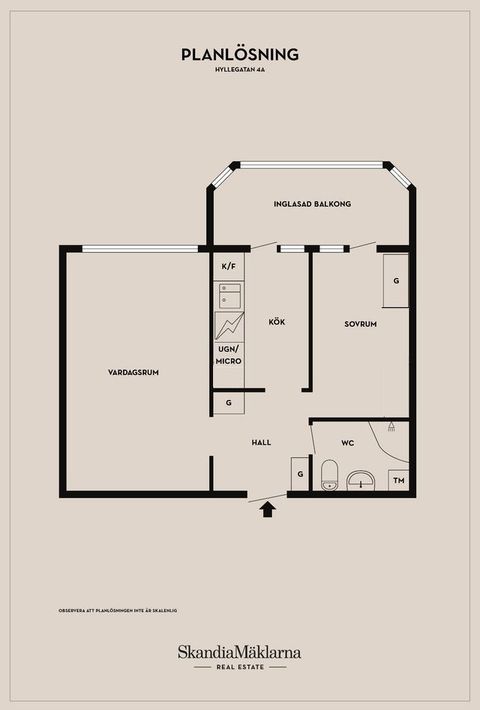 Bostadsrätt, Hyllegatan 4A, Hälsobacken, Ystad