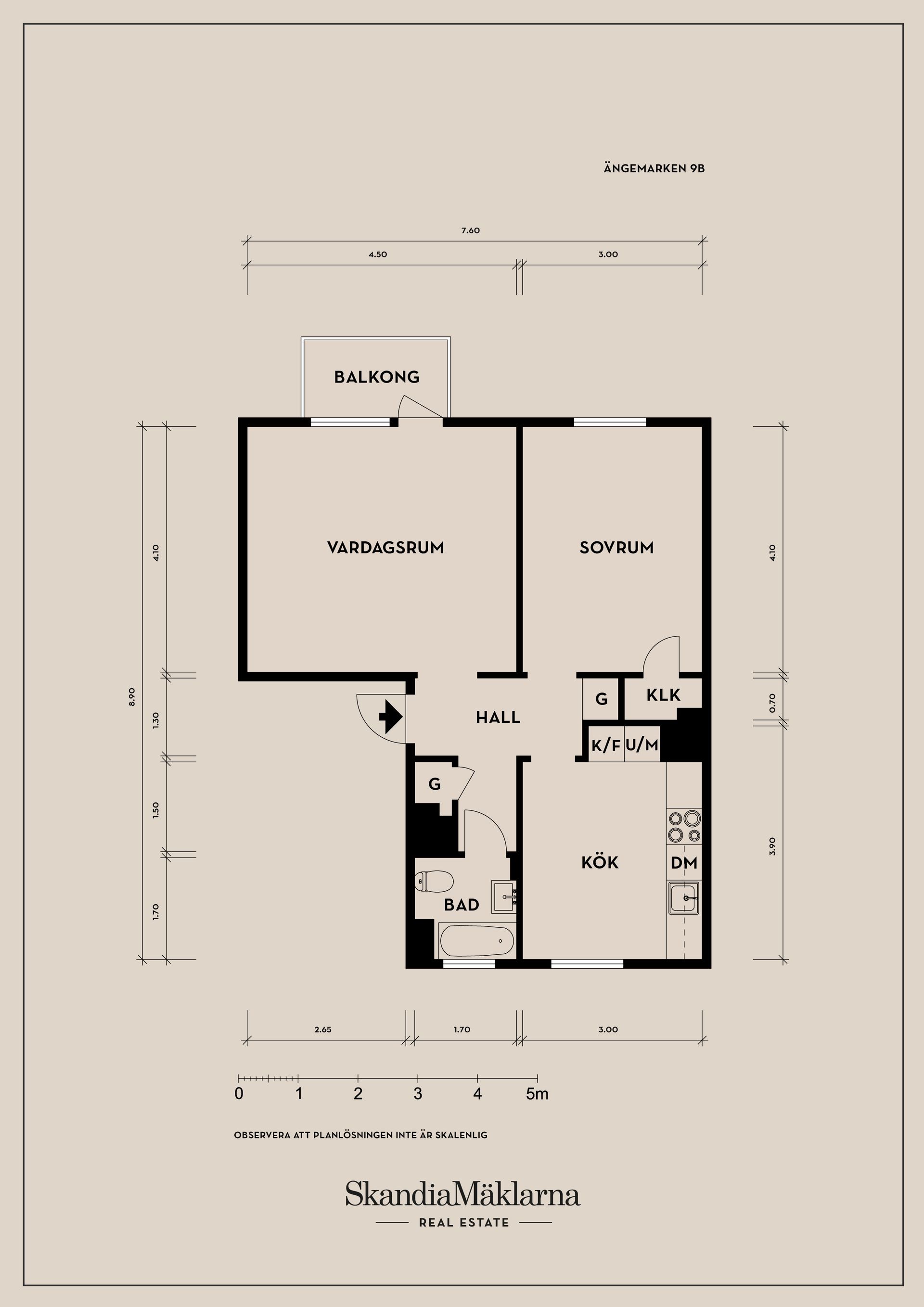 Bostadsrätt, Ängemarken 9B, Norra Guldheden, Göteborg