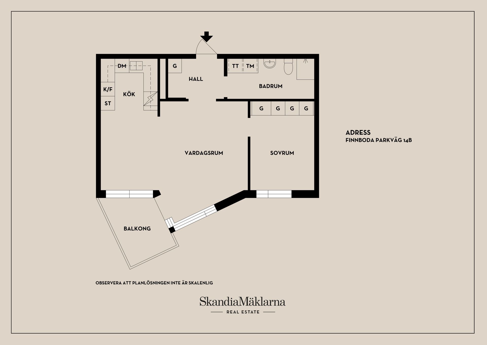 Bostadsrätt, Finnboda parkväg 14B, Finnboda Hamn, Nacka