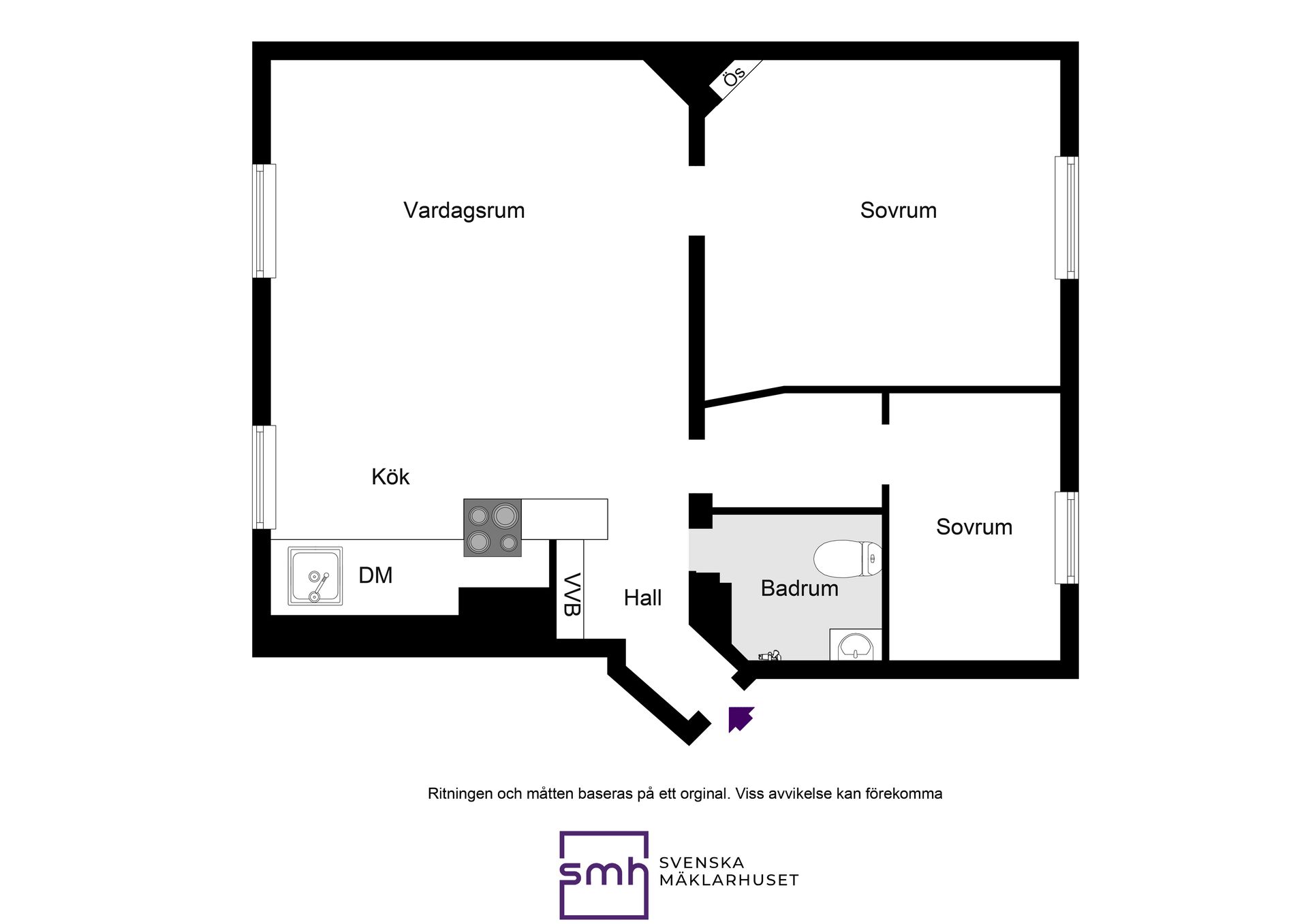Bostadsrätt, Cronströmsvägen 12, Bromma / Mariehäll, Stockholm