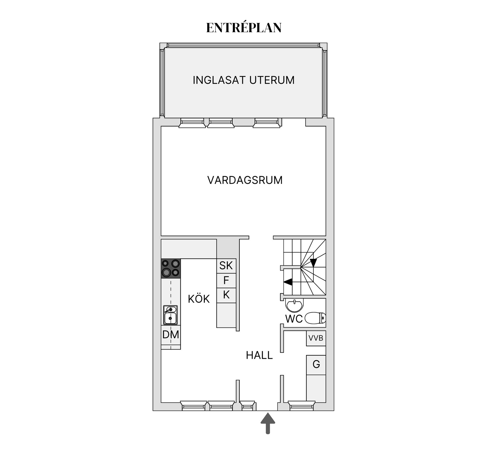 Radhus, Forslunds väg 4F, Hentorp, Skövde
