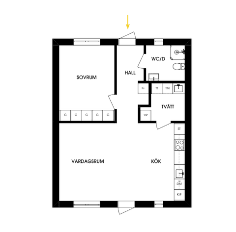 Bostadsrätt, Profilgatan LGH 01, Trelleborg