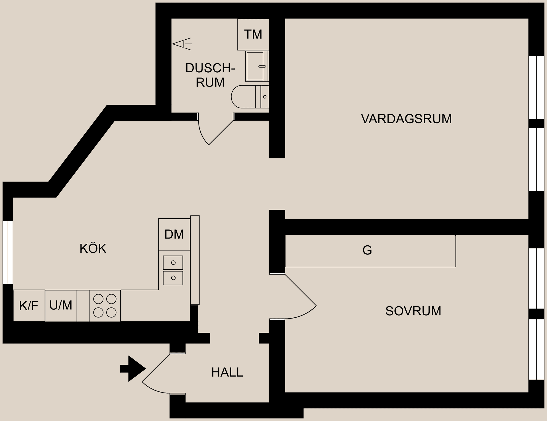 Bostadsrätt, S:t Persgatan 150B, Centralt, Öster, Norrköping