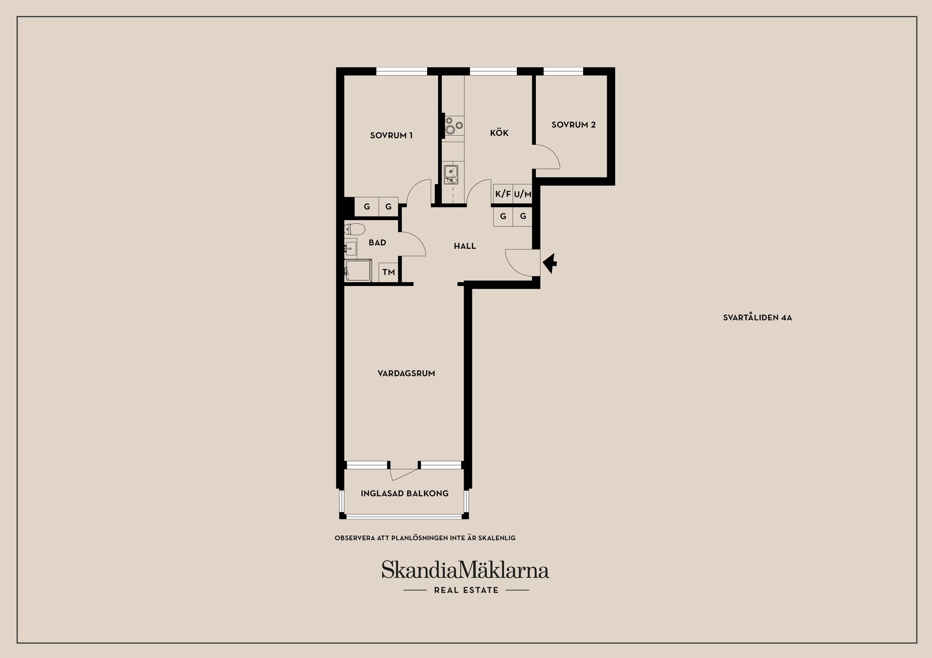 Bostadsrätt, Svartåliden 4A, Centralt, Mjölby