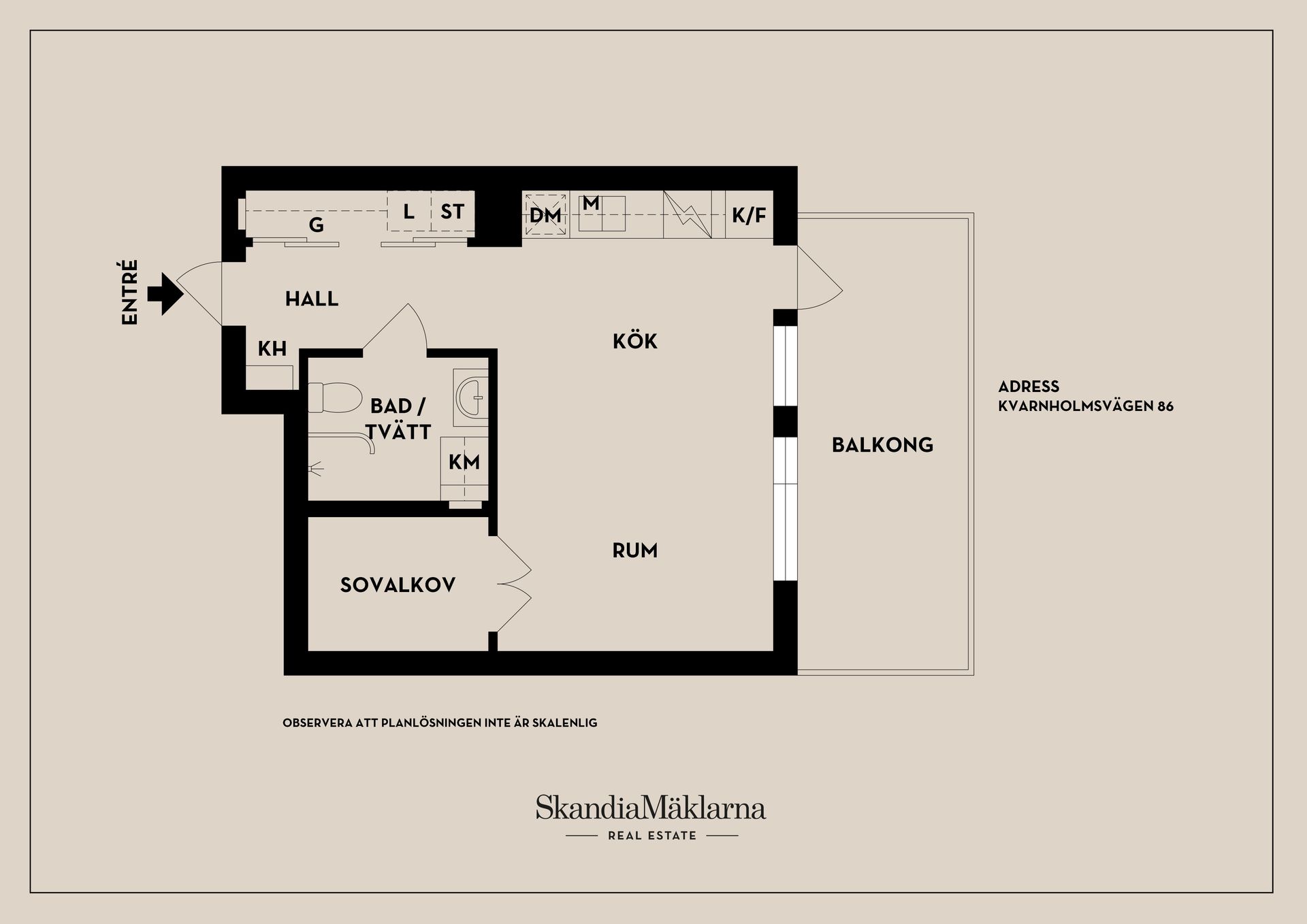 Bostadsrätt, Kvarnholmsvägen 86, Kvarnholmen, Nacka