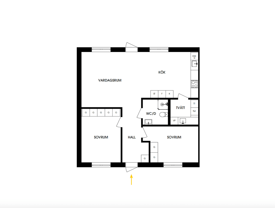 Radhus, Hemmansvägen LGH 12, Trelleborg
