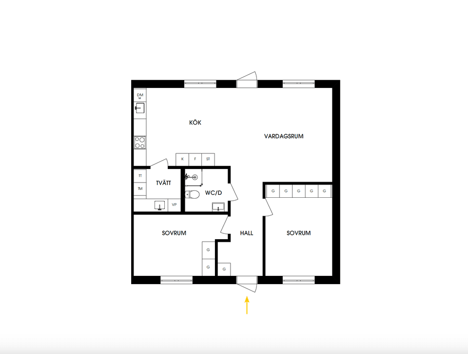 Bostadsrätt, Profilgatan LGH 15, Trelleborg