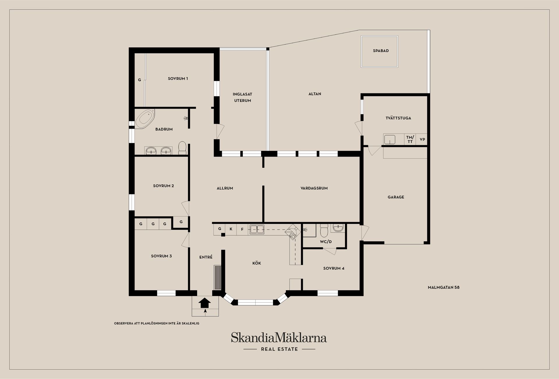 Villa, Malmgatan 58, Taberg, Jönköping