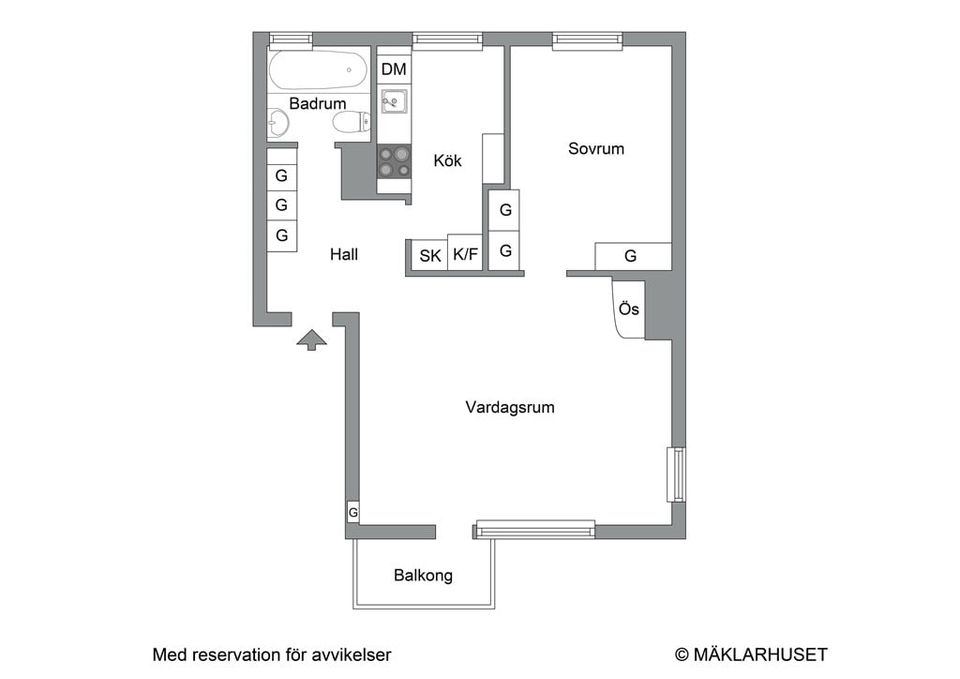 Bostadsrätt, Vidängsvägen 35, vån 2, Traneberg, Stockholm