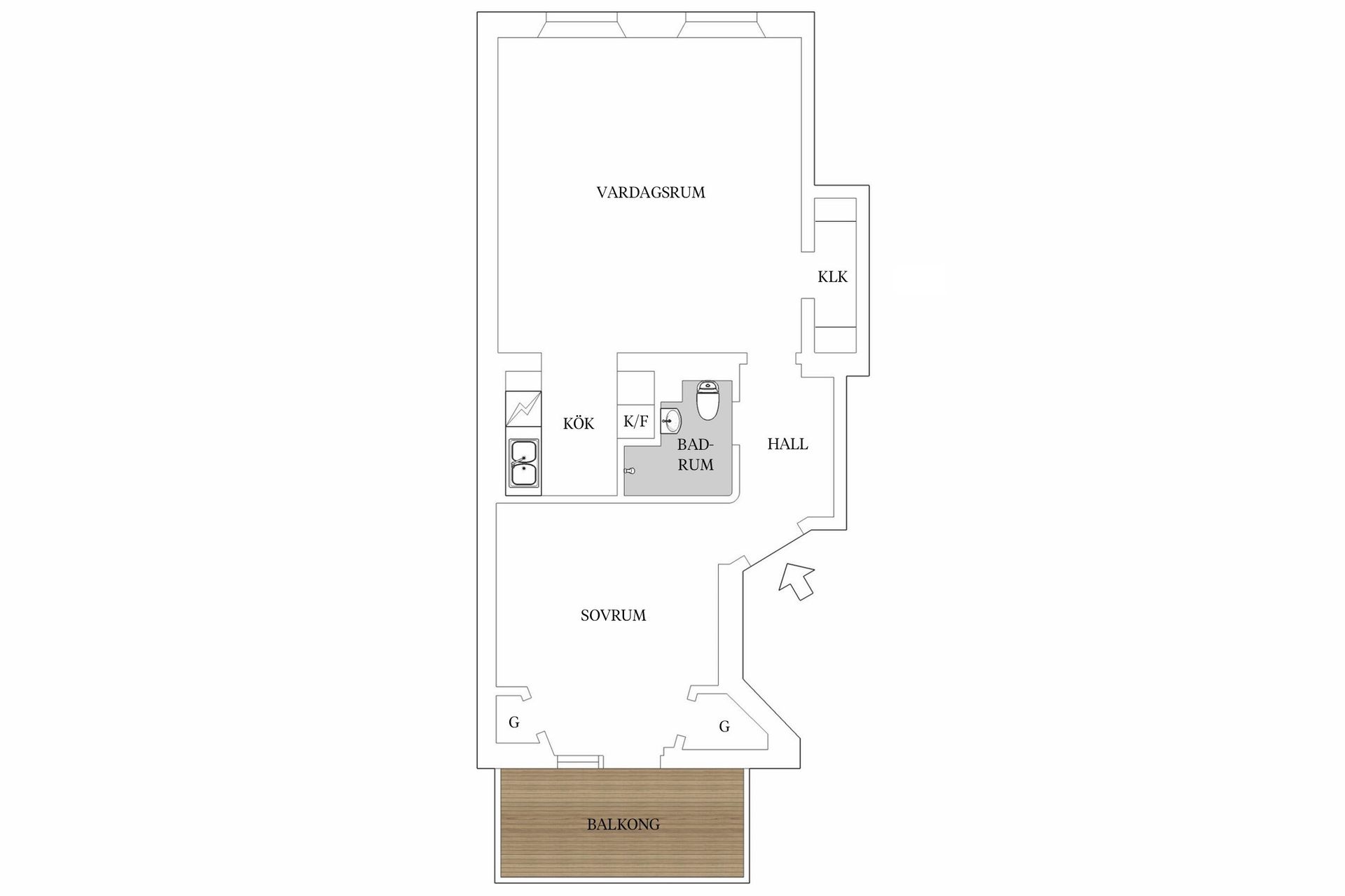 Bostadsrätt, Rådmansgatan 4F, Centralt Öster, Örebro