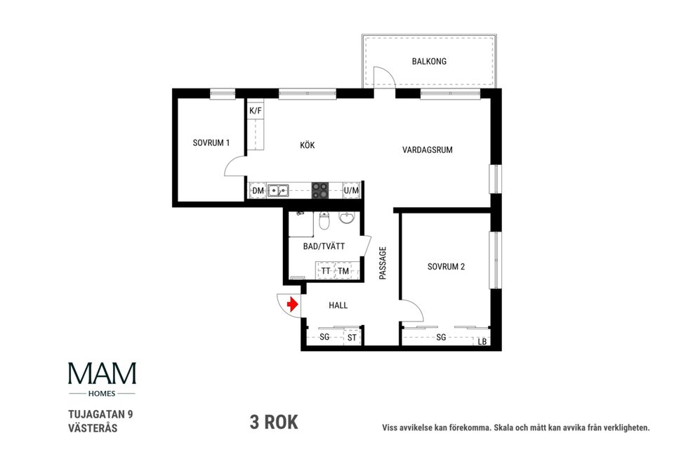 Bostadsrätt, Tujagatan 9, Skiljebo, Västerås
