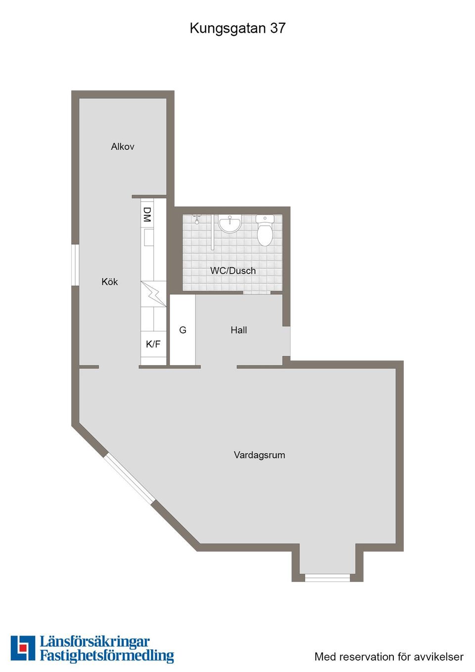 Bostadsrätt, Kungsgatan 37, Centrum, Enköping