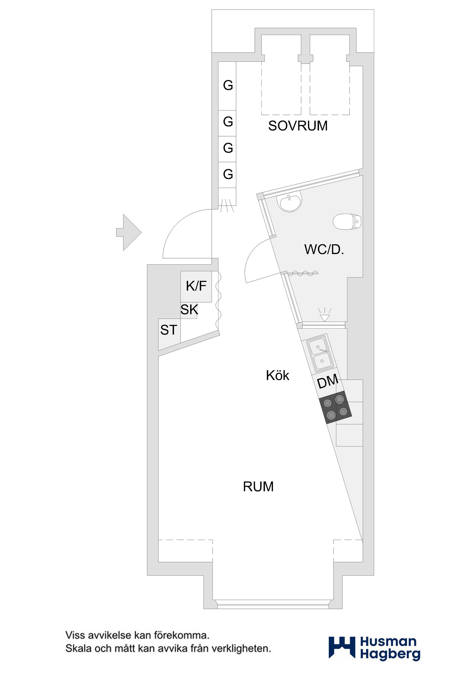 Bostadsrätt, Kungsgatan 19A, Väst På Stan, Umeå