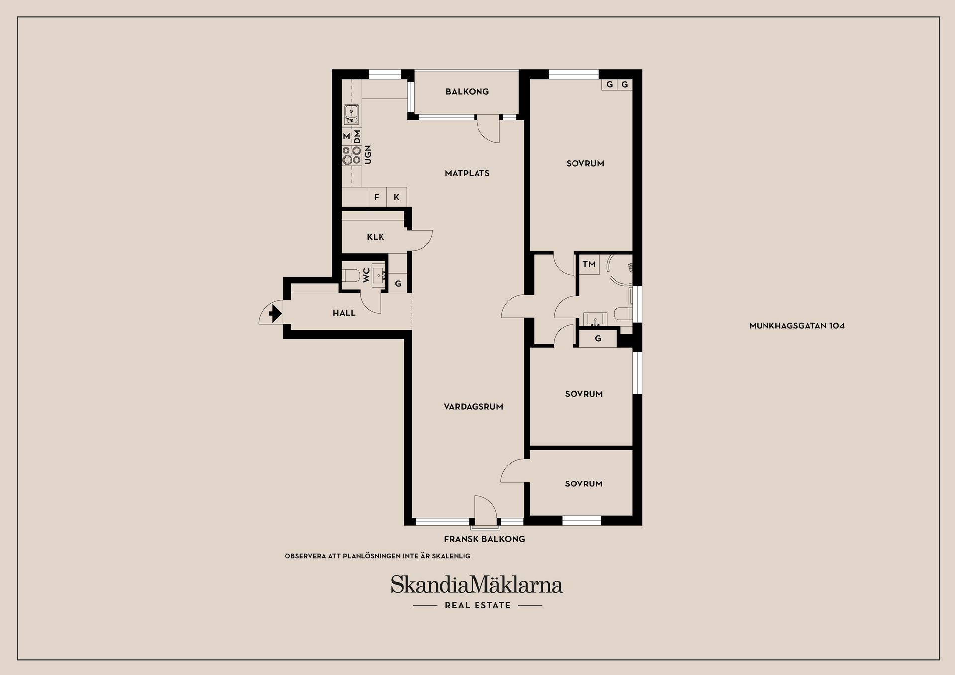 Bostadsrätt, Munkhagsgatan 104, Johannelund, Linköping