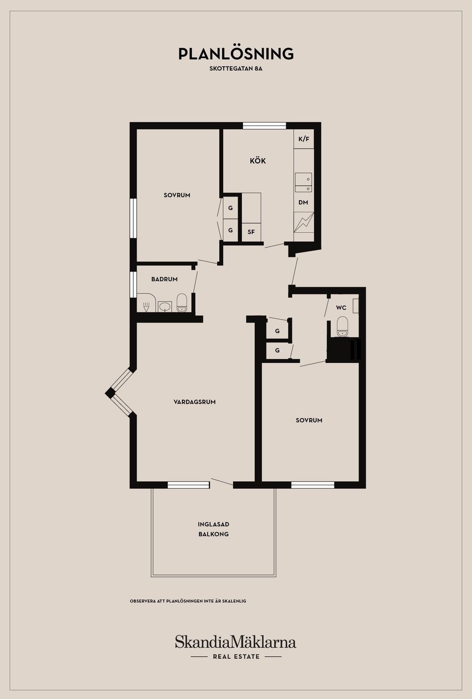 Bostadsrätt, Skottegatan 8A, Bellevue, Ystad