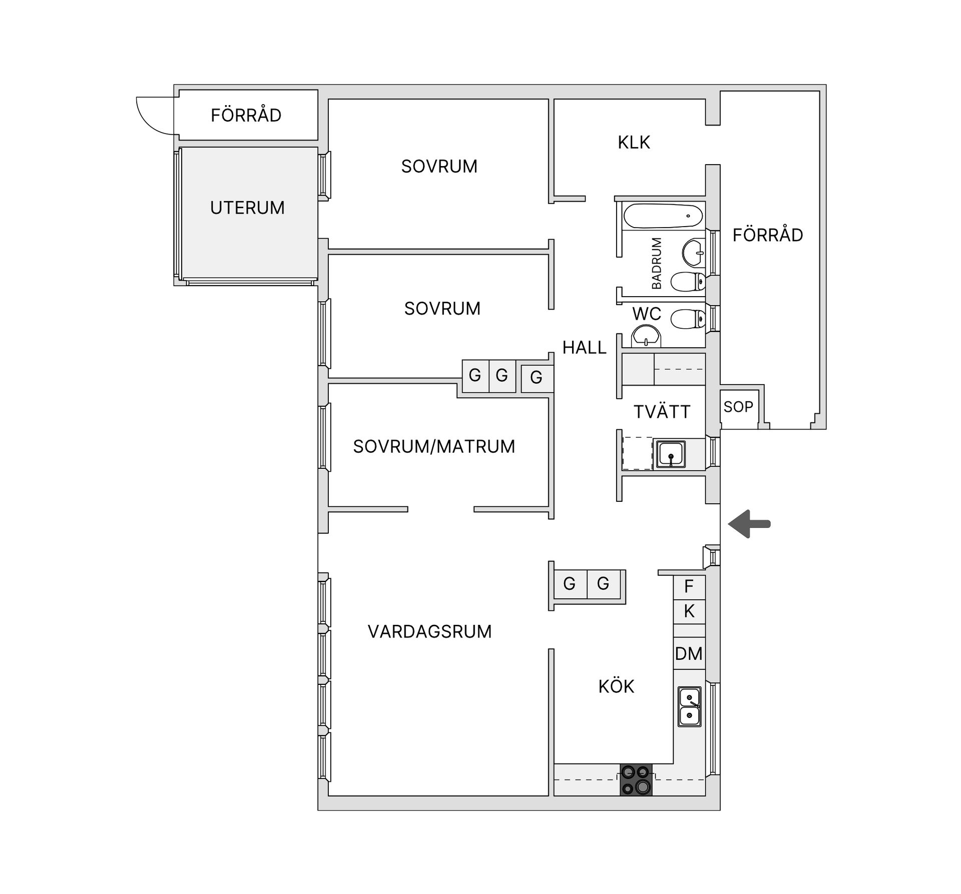 Radhus, Diakongatan 1, Djupadal, Malmö