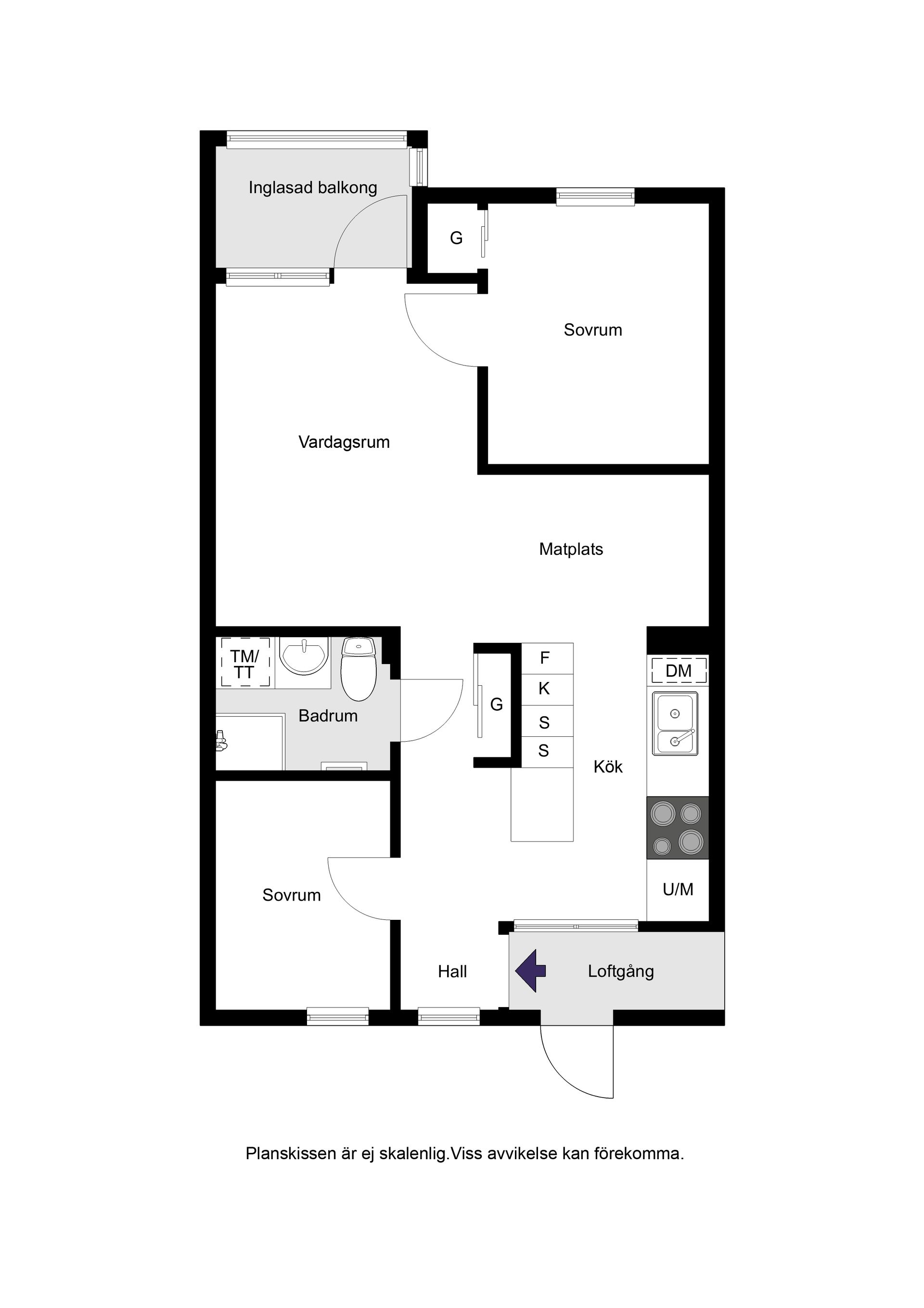 Bostadsrätt, Bergängsvägen 1B, Halmstad