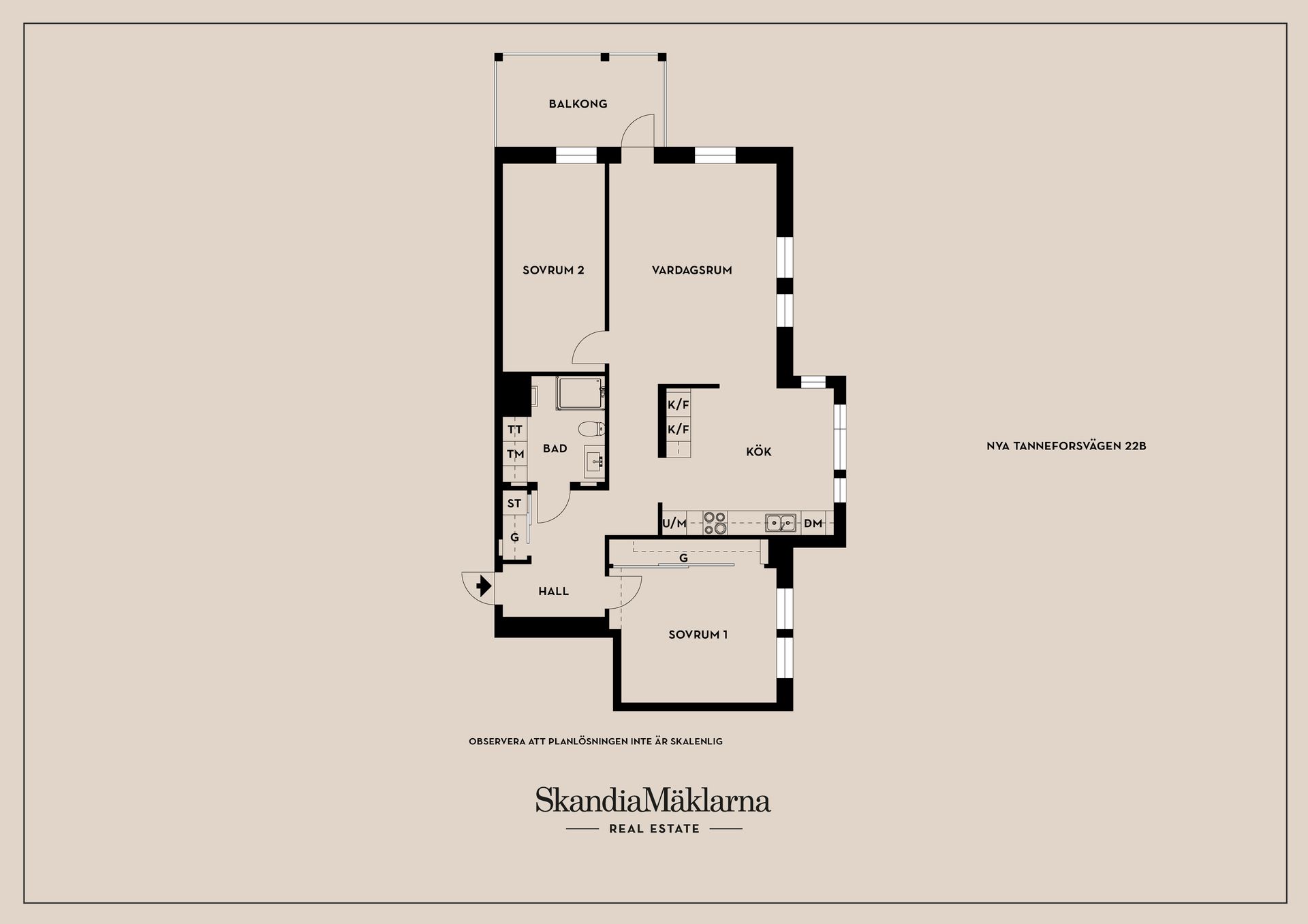 Bostadsrätt, Nya Tanneforsvägen 22B, Tannefors, Linköping