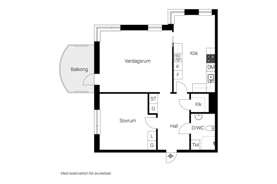 Bostadsrätt, Kaplansgatan 3, Lgh 1202, Lindesberg