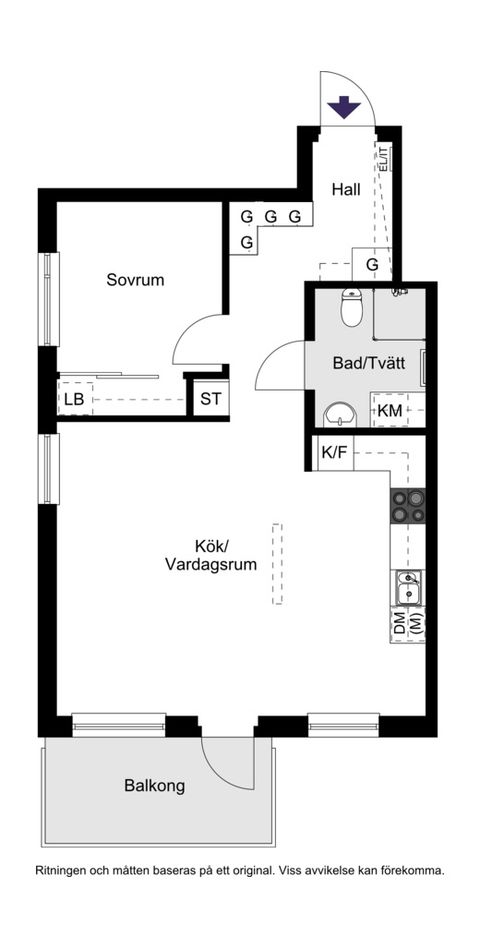 Bostadsrätt, Oskarslundsbacken 39, 5 tr!, Liljeholmskajen, Stockholm